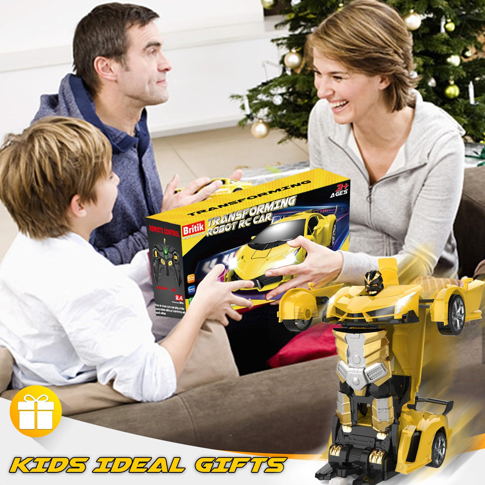 Britik Transform RC car designed with smooth edges for kid-friendly safety.
