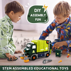 Brixlytoys trash truck parts disassembly showcasing modular play