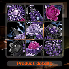 BrixVibe Flowers Building Set mechanical petals — intricate detail for collectors.