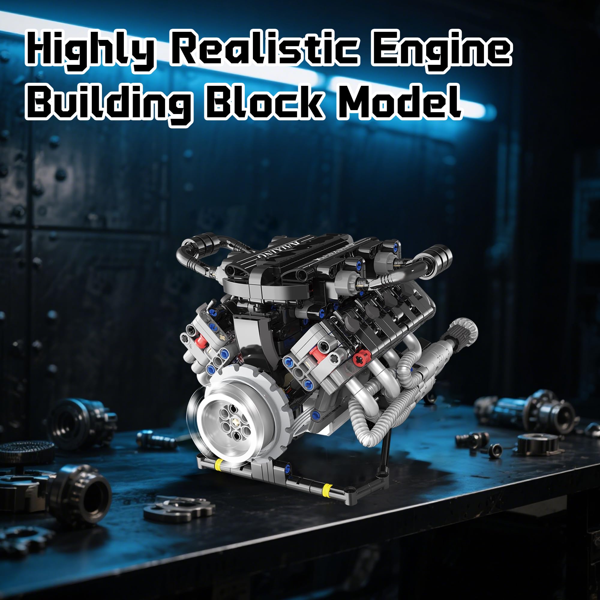 BrixVibe V8 Mini Engine Kit unboxing and setup experience