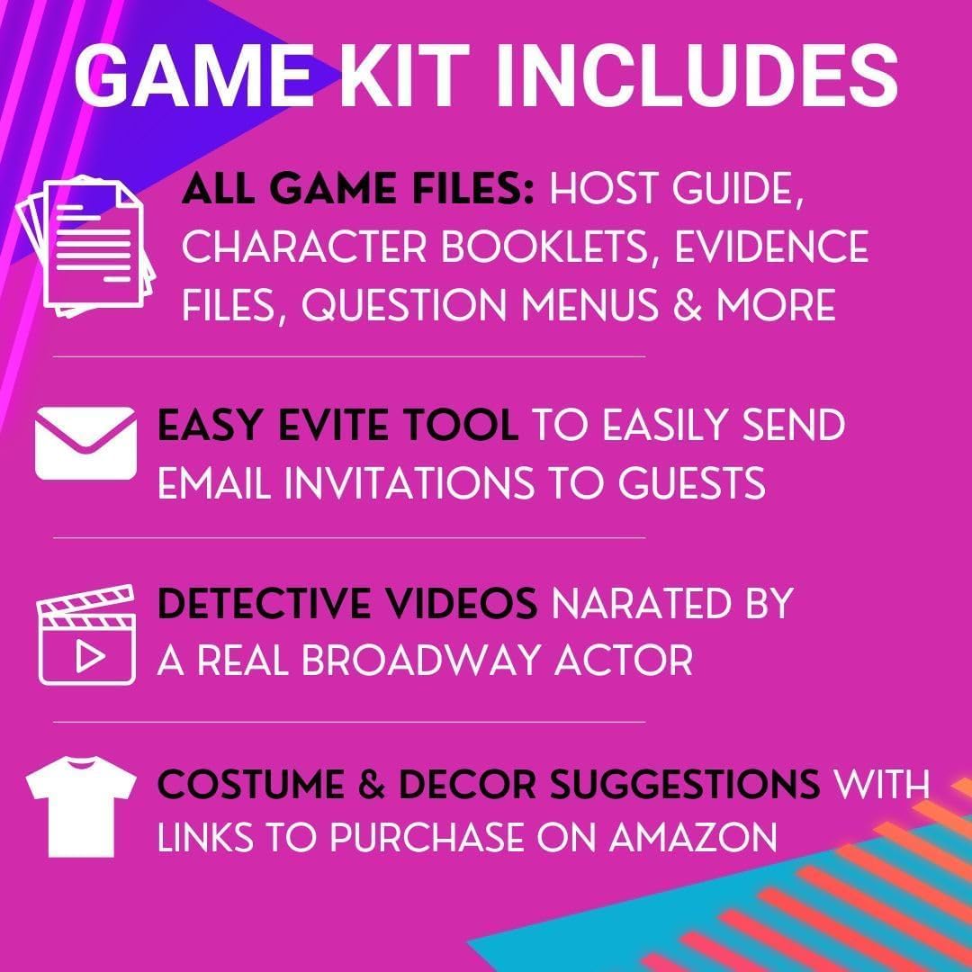 Broadway Murder Mysteries evite sender tool streamlines personalized guest invitations.