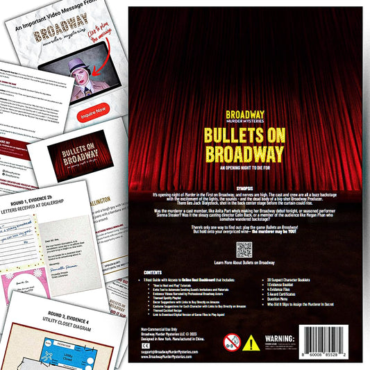 Broadway Murder Mysteries evite sender to simplify guest invitations