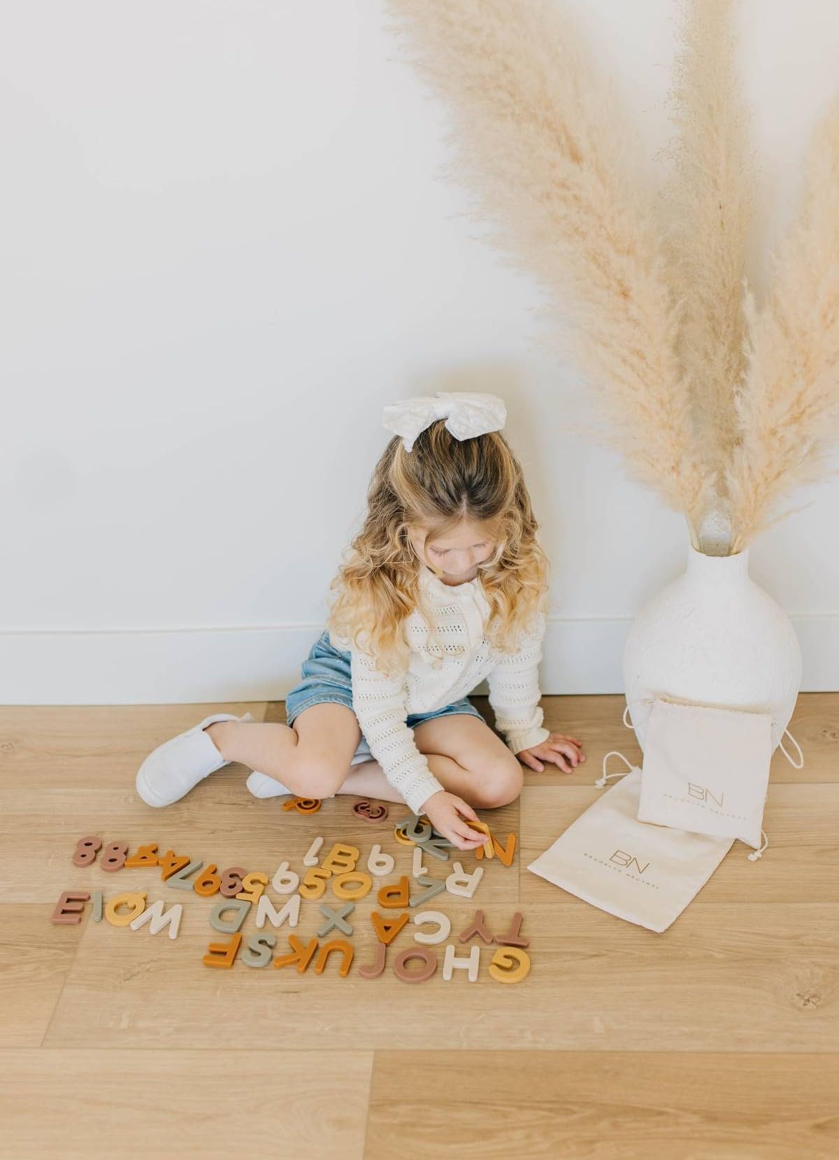 Earth-tone digits 0-9 by Brooklyn Neutral for neutral classroom decor