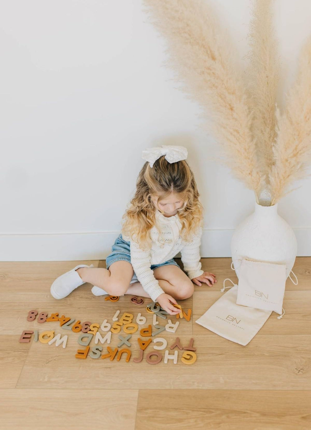 Earth-tone digits 0-9 by Brooklyn Neutral for neutral classroom decor