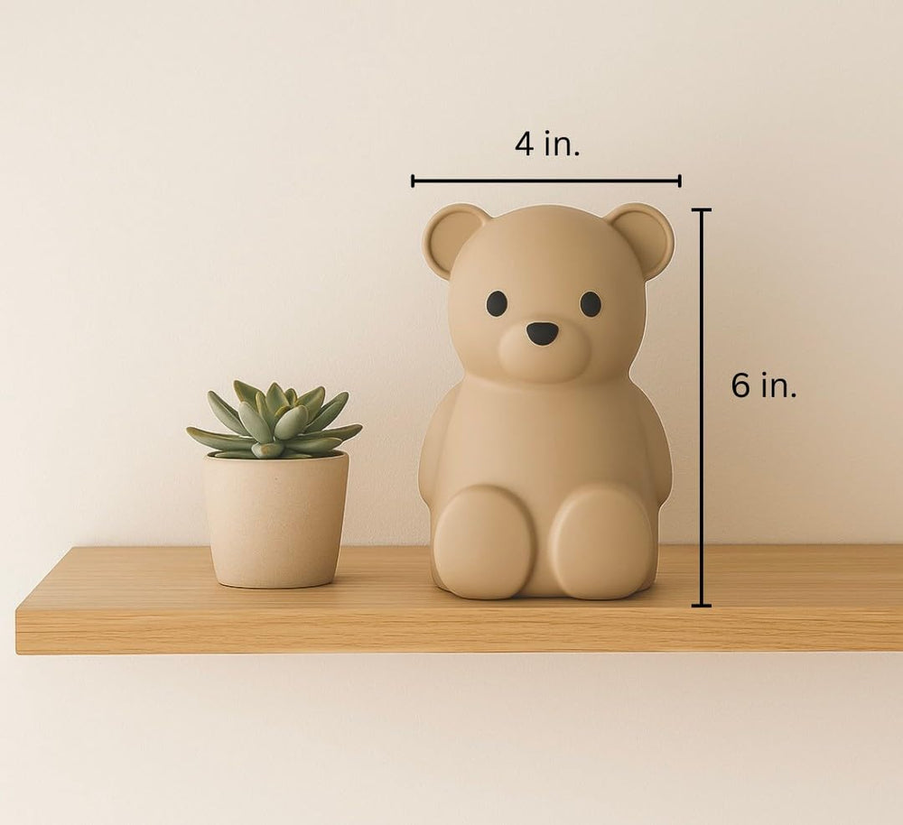Brooklyn Neutral coin bank with safety features for toddlers.