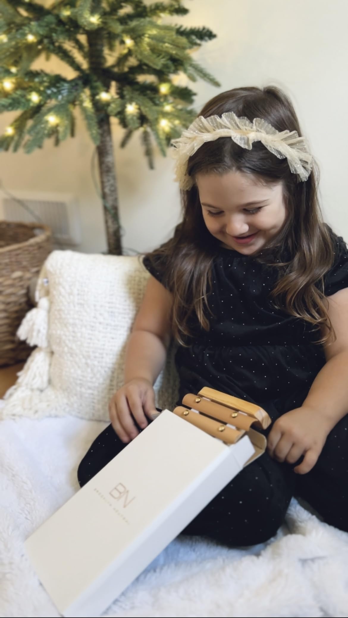 Brooklyn Neutral Xylophone child playing demonstrates Montessori-friendly learning