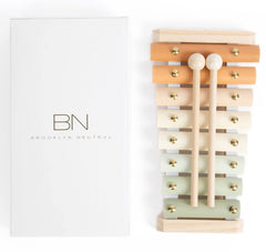 Brooklyn Neutral Xylophone top view showing eight-note layout for early rhythm training
