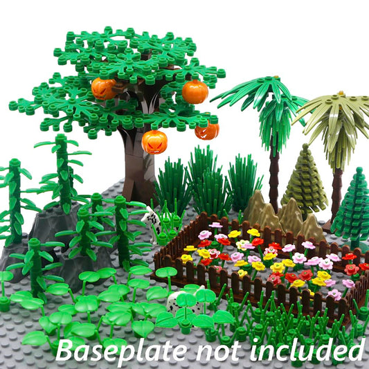BroTex Botanical Parts Bricks: colorful flowers and leaves for vibrant builds.