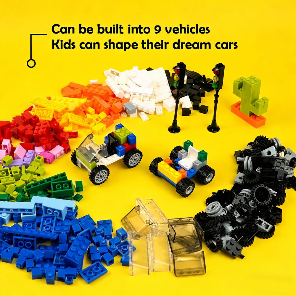 BroTex wheels and axles set with windshield for realistic play scenes