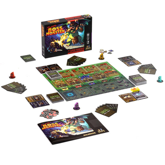 Brotherwise Super Boss Monster minion meeples direct heroes and unlock actions