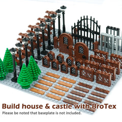 BroTex ladders and wooden tiles unlock multi-level builds and detailed street scenes.