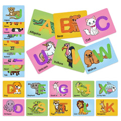 Broytain sandpaper letters card H with animal illustration ideal for travel-friendly learning.