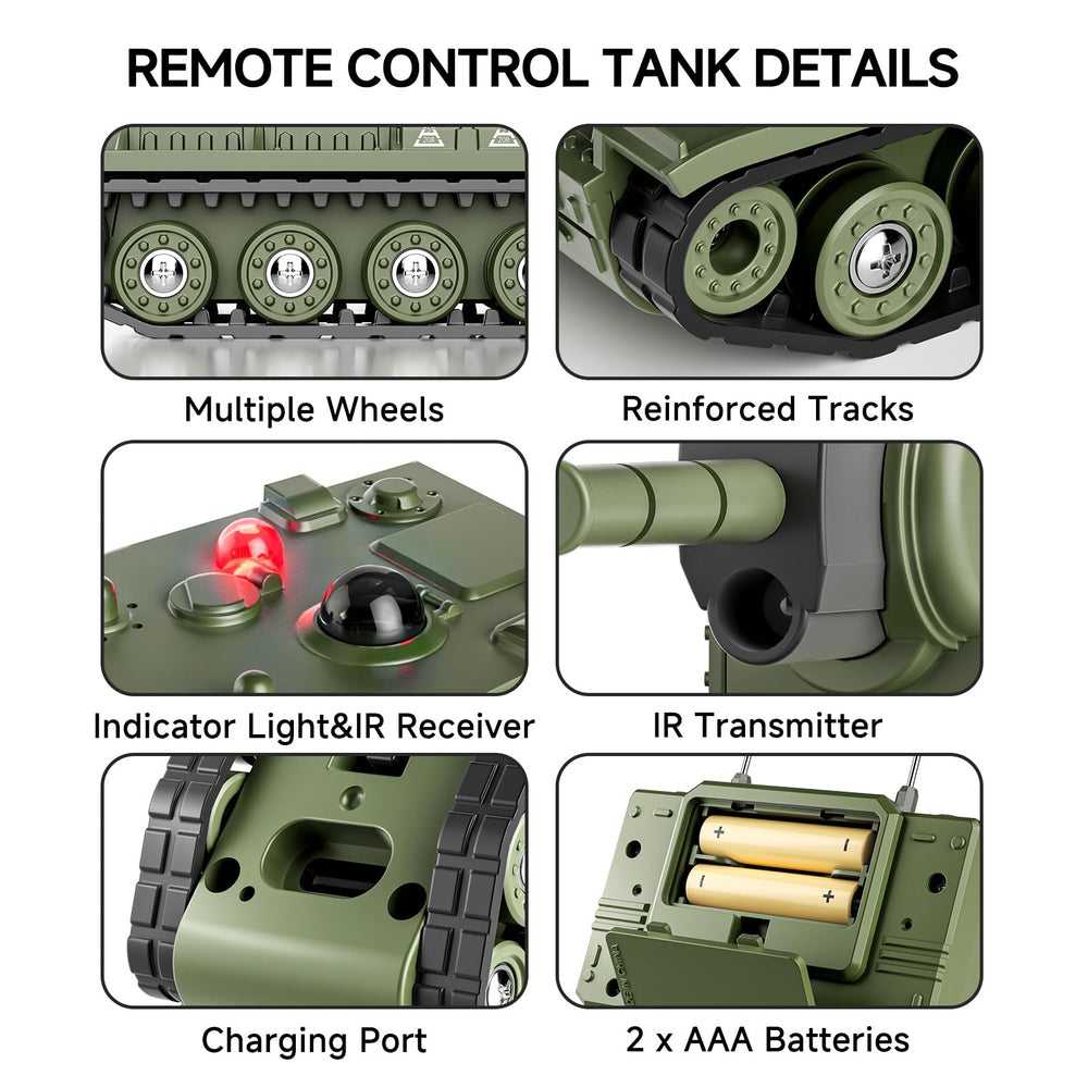 BRRRRT 1/64 RC Tank demonstrates 360-degree rotation for versatile movement