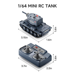 BRRRRT 1/64 RC Tank turret rotation demonstrates smooth 330° aiming in action