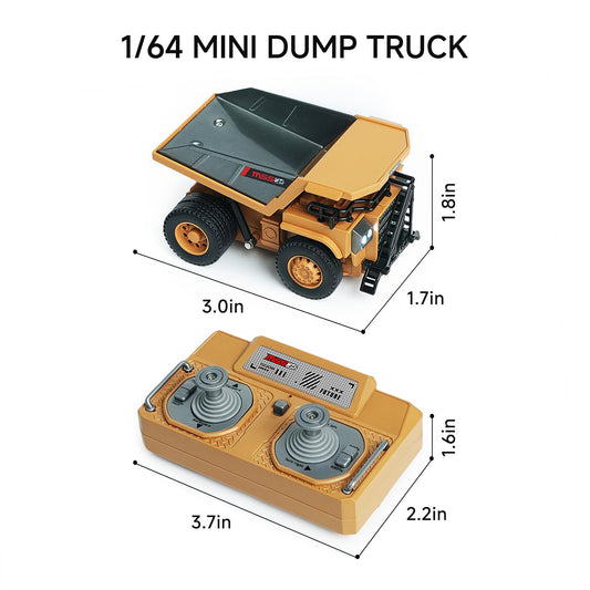 BRRRRT compact RC dump truck enables multiplayer play with friends.