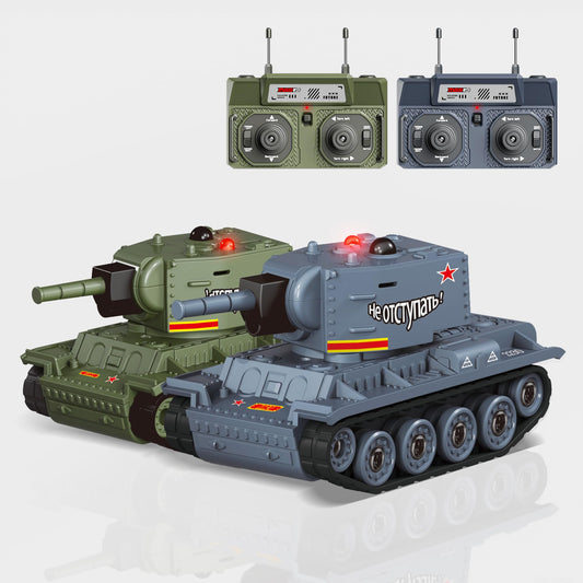 BRRRRT 1/64 RC Battle Tank with LED lights for multiplayer action