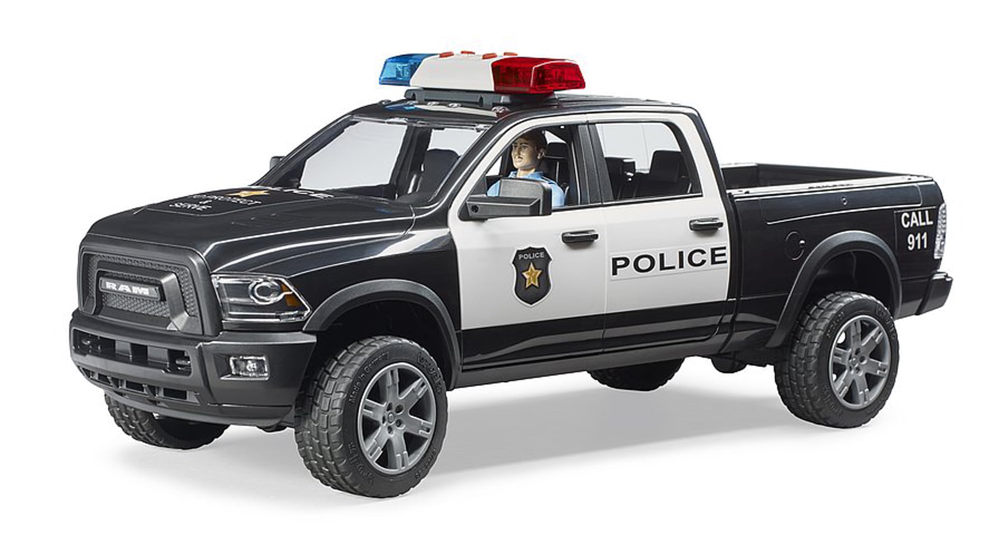 Bruder 02505 Ram 2500 Police Pickup 1:16 scale for versatile play