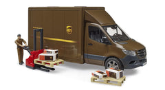 Bruder Sprinter UPS cab windows show clear, durable detail