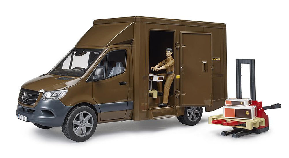 Bruder Sprinter UPS side door loading for quick access