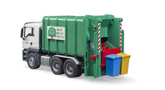 Bruder two refuse bins: compatible with standard playroom waste tasks.