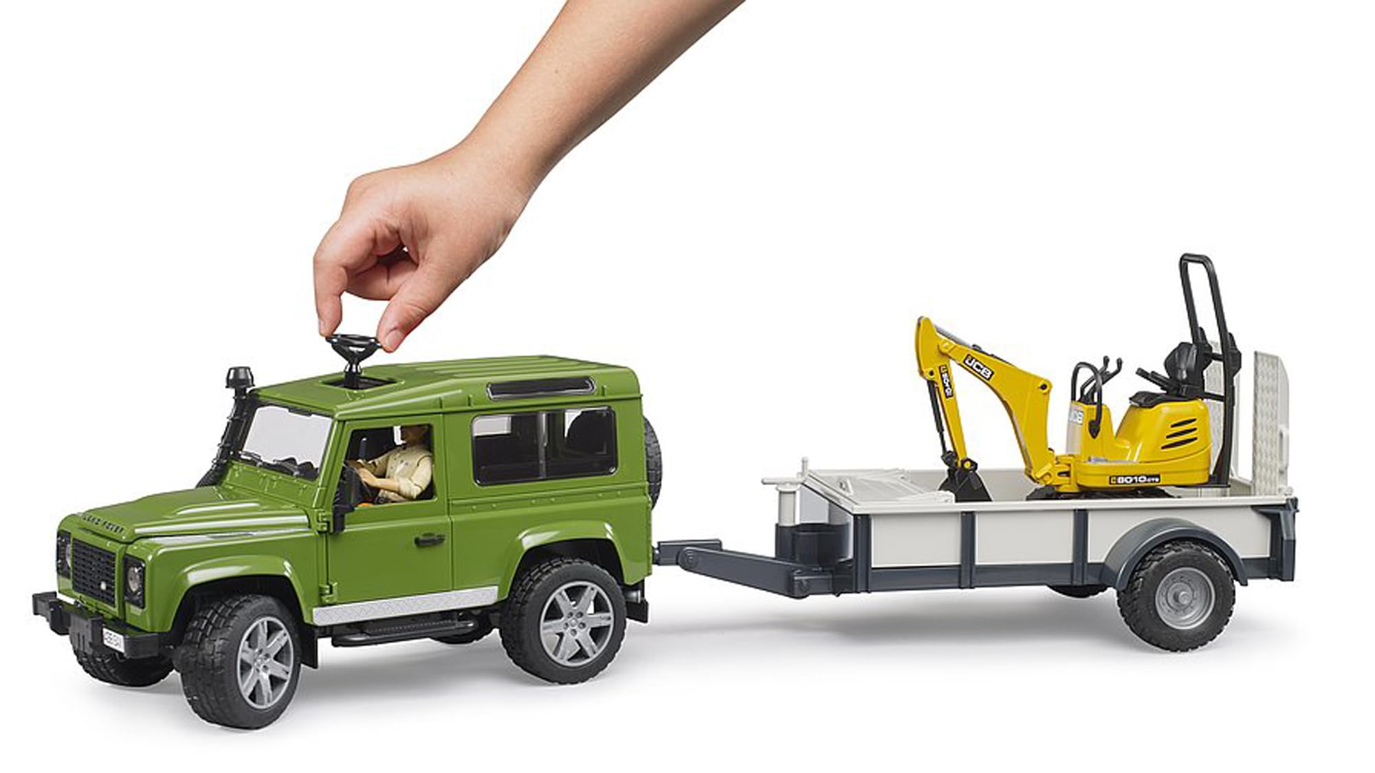 Bruder bworld construction worker figure supports interactive role-play
