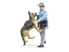 Bruder bworld Police Officer tools on waist belt show preparedness for action-packed role-play.