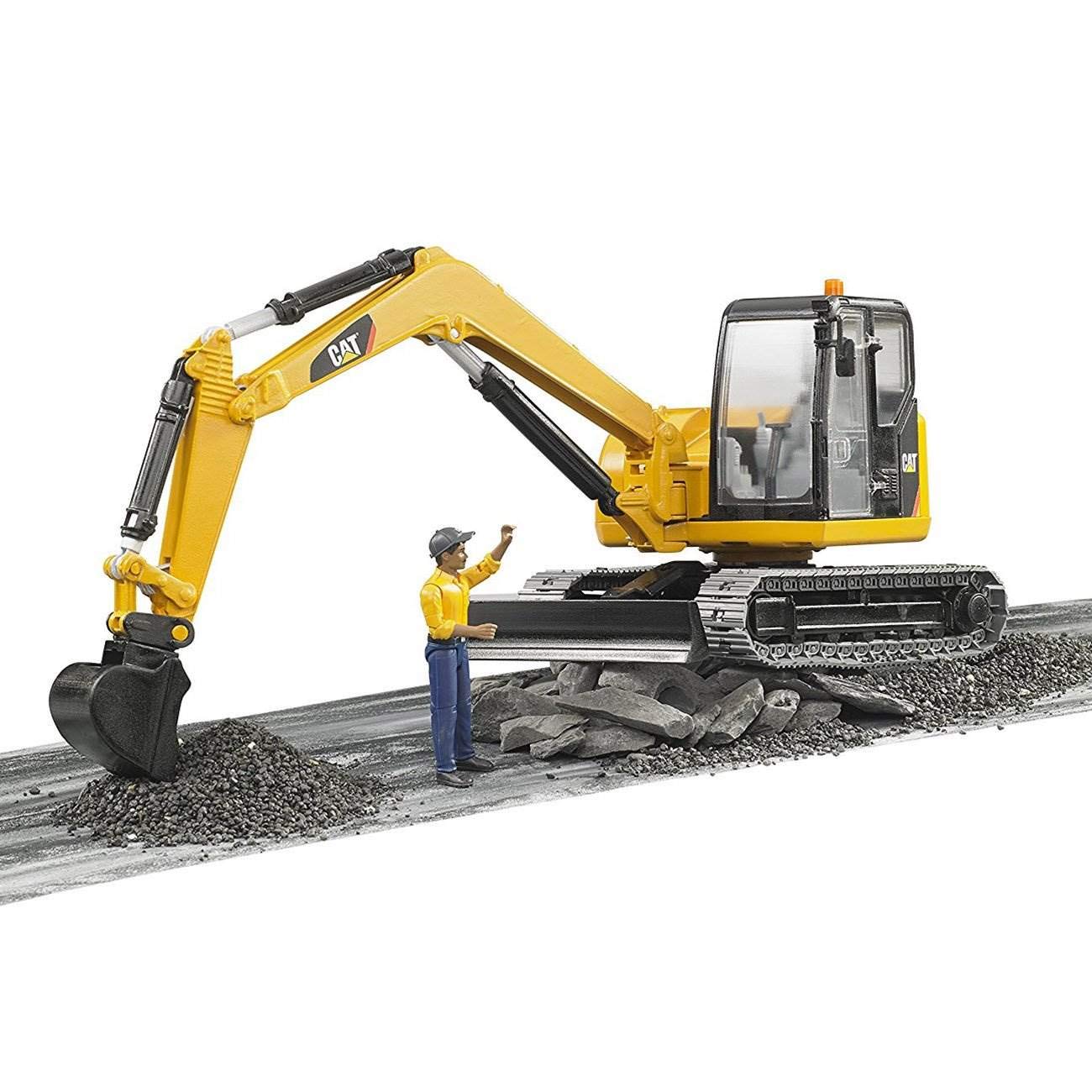 Compact tracks and side-swiveling arm suit landscaping and small earth tasks.