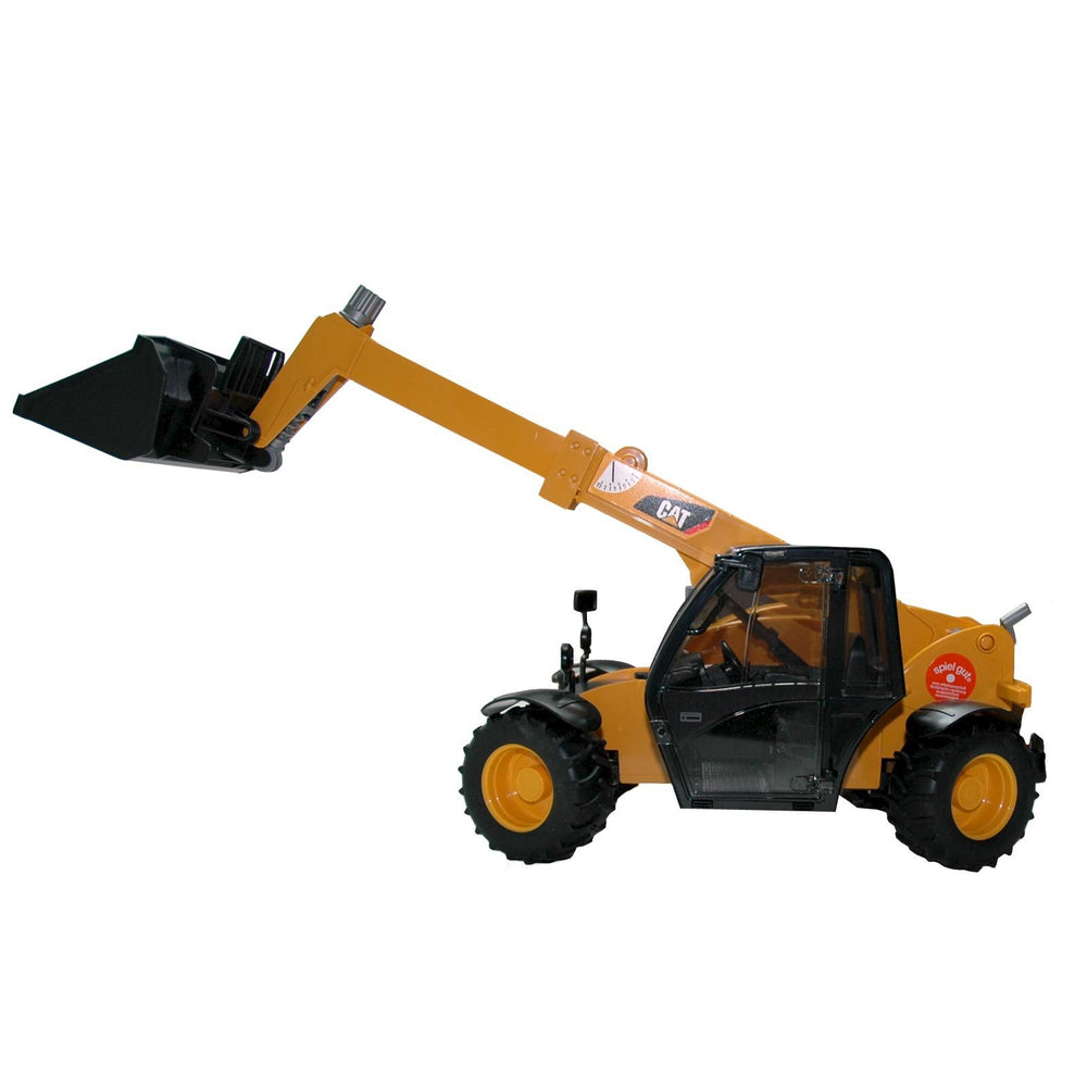 Bruder Cat Telehandler cab with clear window for authentic viewing
