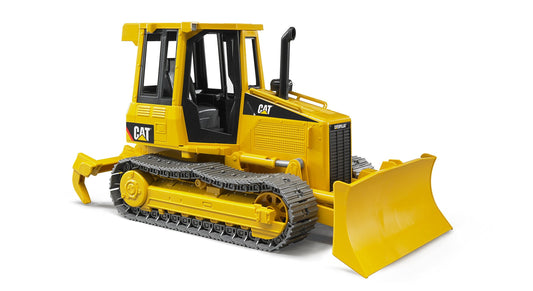 Bruder 02444 Cat Track-Type Tractor front blade for precise dirt digging during play