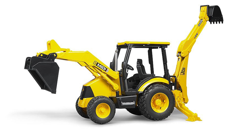Bruder JCB MIDI CX backhoe loader backhoe unit ready for digging