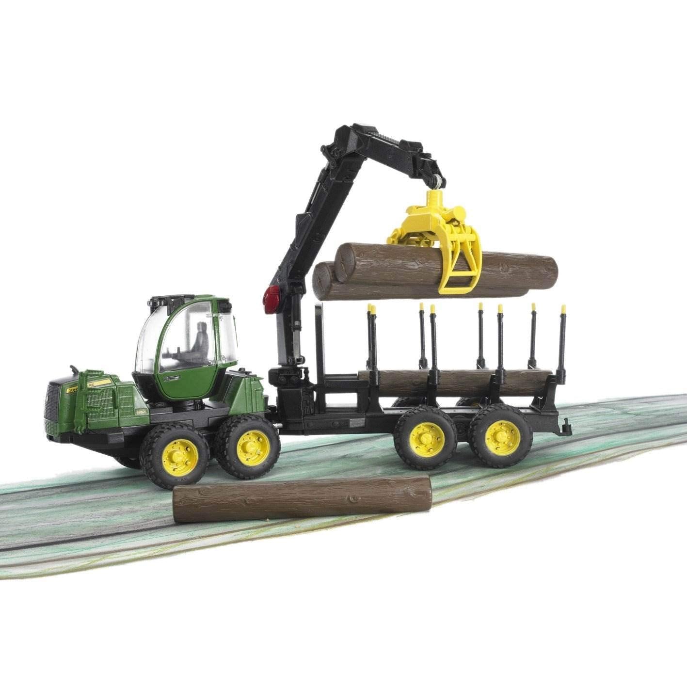 Bruder 1210E Forwarder side view with 360-degree cab rotation