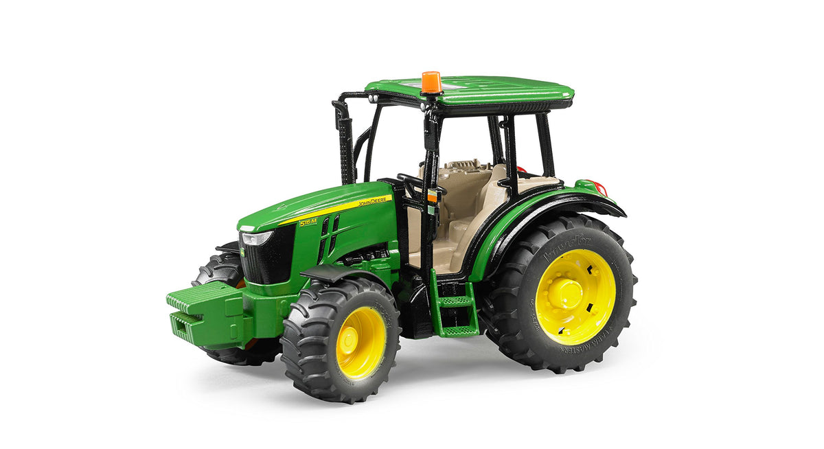 Bruder John Deere 5115M tractor cab detail for immersive play with figures