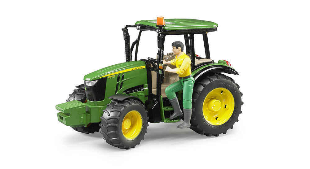 Detachable front weight on the Bruder 5115M allows attaching tools