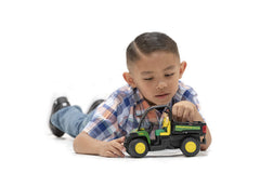 Bruder John Deere Gator XUV 855D tilting loading platform enables realistic loading scenes.