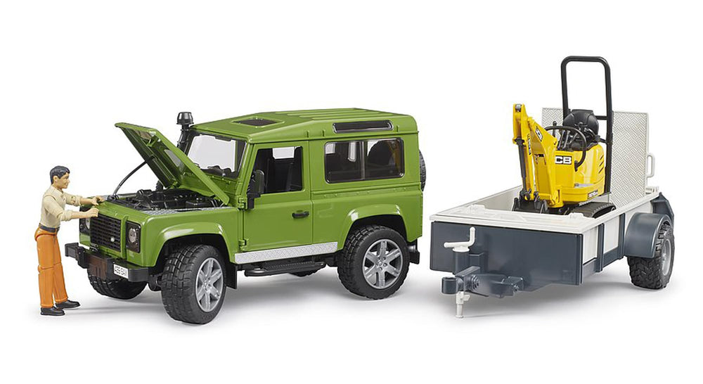 Bruder Land Rover Defender rotatable chassis lets kids reach tight spots
