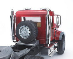 Bruder Mack cab doors open and tilting cab for realistic vehicle setup.