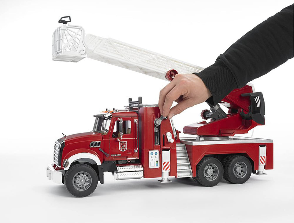 Bruder Mack Granite fire engine folding mirrors add authentic detailing