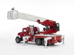 Bruder Mack Granite rescue basket on ladder enhances dramatization
