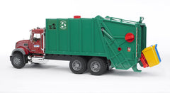 Bruder Mack Granite with engine bonnet open for immersive inspection.