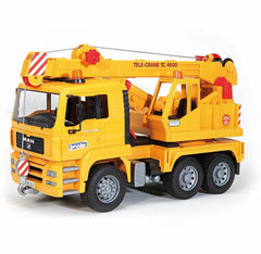 Bruder Man TGA crane arm rotates 360 degrees for dynamic lifting play