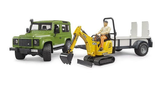 Bruder rigid drawbar trailer tailgate enables versatile construction play
