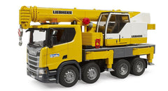 Bruder counterweight with sand filling enhances stability during play
