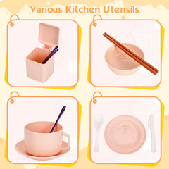 Bruvoalon durable washable toy set cleans easily after busy kitchen adventures