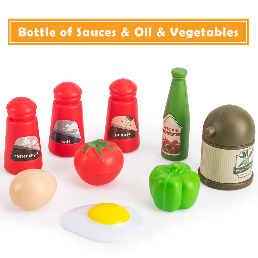Bruvoalon frying pan with realistic finish aids motor skills and cooking practice