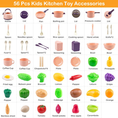 Bruvoalon kids tableware pink set supports sharing meals in pretend dining