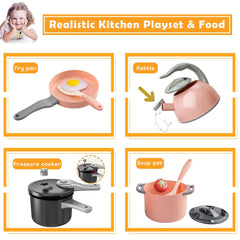 Salt and pepper shakers with fried egg for seasoning play