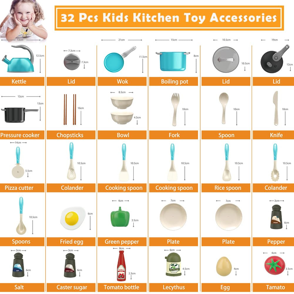 Bruvoalon tea kettle fill-and-pour promotes interactive tea-time play and fine motor skills.