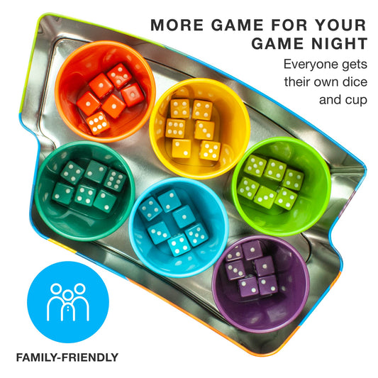 Brybelly Farkle with Friends scorecards and dice for tracking points.