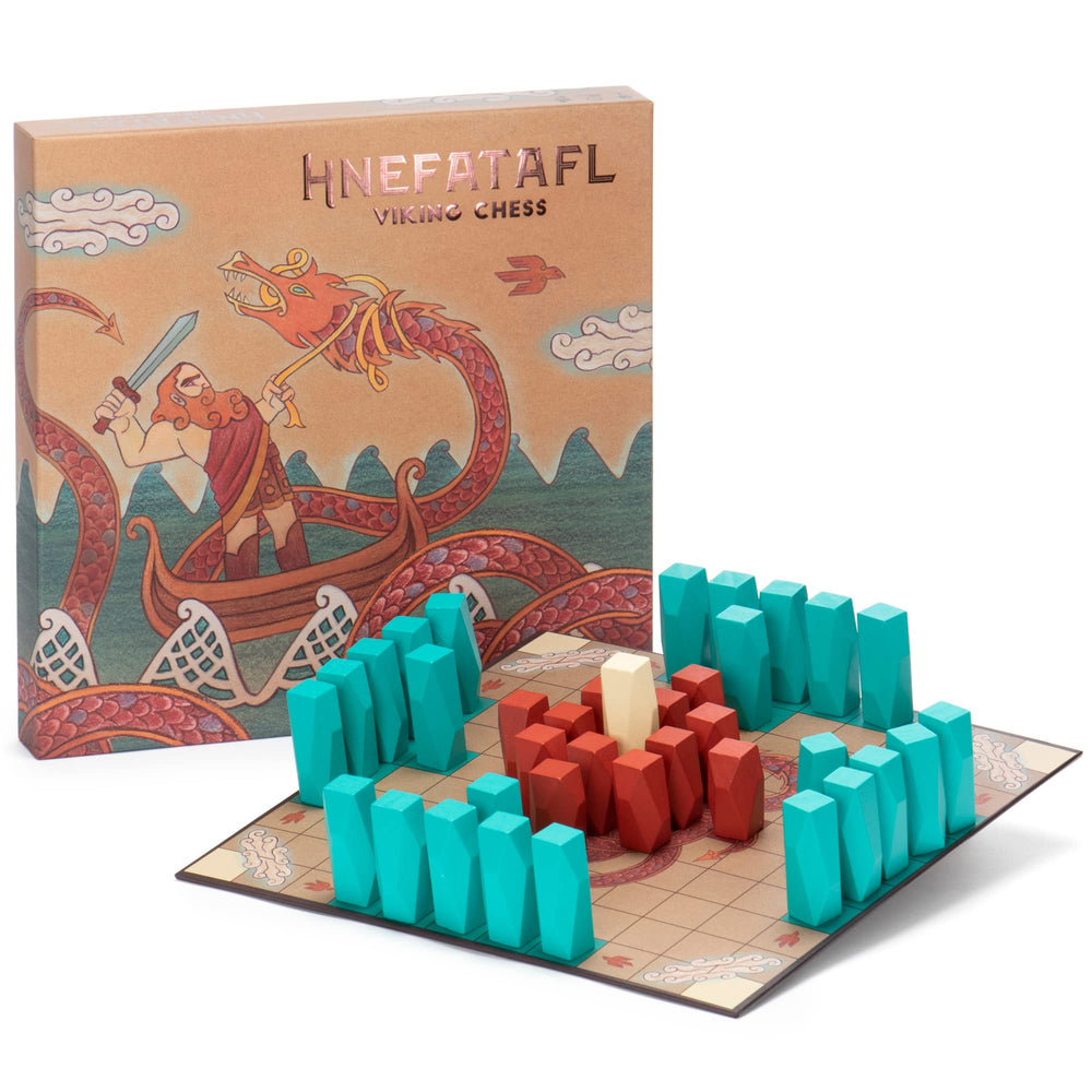 Brybelly Hnefatafl board with a 10.5-inch square surface for two-player play.