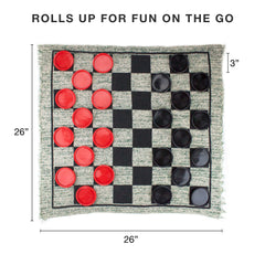 Brybelly roll-up rug facilitates travel and easy storage after play